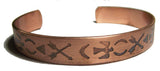 PURE COPPER 22 gram NATIVE STYLE #Q CUFF BRACELET ( sold by the piece )