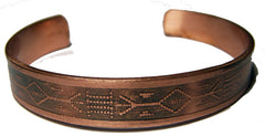 PURE COPPER 22 gram NATIVE STYLE #R CUFF BRACELET ( sold by the piece )