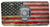 AMERICAN FLAG POLICE BADGE METAL LICENSE PLATE ( sold by the piece or dozen )