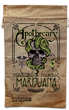 APOTHECARY MEDICAL MARIJUANA BURLAP BAG (Sold by the piece)