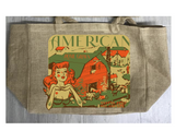 AMERICAN HOMEGROWN MARIJUANA BURLAP TOTE BAG (Sold by the piece)