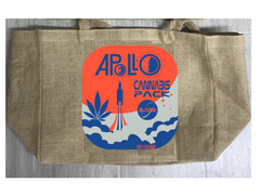 APOLLO CANNABIS PACK BURLAP TOTE BAG ( sold by the piece )