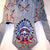INDIAN SKULL W BONNET WAR CRY BANDANA CAP (Sold by the piece) -* CLOSEOUT NOW $ 1.EA