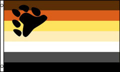 BEAR PAW RAINBOW PRIDE  3 X 5 FLAG ( sold by the piece )
