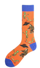 MYTHICAL CREATURE ORANGE  Unisex Crew Socks  (sold by the pair)