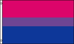 BI PRIDE RAINBOW bisexual 3 X 5 FLAG ( sold by the piece )