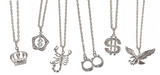 LARGE BLING BLING METAL NECKLACE (sold by piece or dozen)