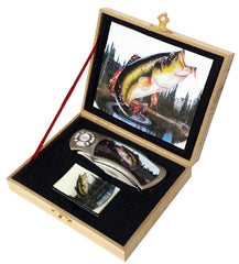 FISH WITH OIL LIGHTER BOXED KNIFE (Sold by the piece)