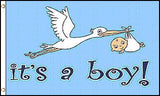 IT'S A BABY BOY 3' X 5' FLAG (Sold by the piece)