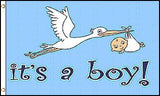IT'S A BABY BOY 3' X 5' FLAG (Sold by the piece)