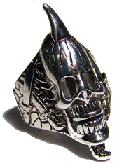 SPIKED SKULL HEAD BIKER RING  (Sold by the piece) *
