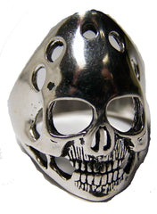 SMILING GHOST HEAD SKULL BIKER RING (Sold by the piece)