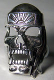 KAMIKAZE NINJA SKULL DELUXE BIKER RING  (Sold by the piece) *