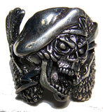 SPECIAL FORCES SKULL WINGS DELUXE BIKER RING  (Sold by the piece) *