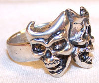 THEATRE MASK SKULLS BIKER RING (Sold by the piece)