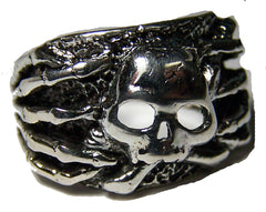 SKELETON FINGERS SKULL BIKER RING  (Sold by the piece) *