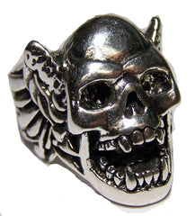 VAMPIRE DEMON WINGS BIKER RING  (Sold by the piece)