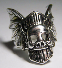 MOTOR CYCLES SKULL BIKER RING  (Sold by the piece)