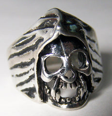 SKULL WITH CAPE BIKER RING  (Sold by the piece) *