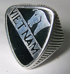 VIETNAM HORSE SILVER DELUXE BIKER RING (Sold by the piece) *