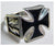 IRON CROSS WITH LIGHTNING BOLTS BIKER RING (Sold by the piece) AS LOW AS $ 3.95 EA