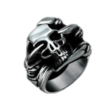 DRAGON CLAW SKULL STEEL  METAL BIKER RING (sold by the piece)