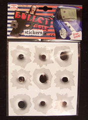 TRICK BULLET HOLE STICKERS (Sold by the piece or dozen)