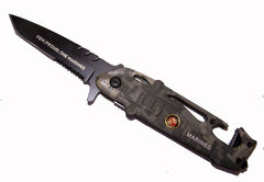 CAMOUFLAGE HELICOPTER SHAPED MARINE FOLDING KNIFE ( sold by the piece )