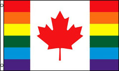 CANADA RAINBOW   3 X 5 FLAG ( sold by the piece )