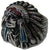 NATIVE STYLE INDIAN CHEIF W BONNET STAINLESS STEEL BIKER RING ( sold by the piece )