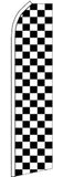 SUPER SWOOPER 15 FT BLACK AND WHITE CHECKERED FLAG  (Sold by the piece)