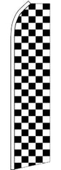 SUPER SWOOPER 15 FT BLACK AND WHITE CHECKERED FLAG  (Sold by the piece)