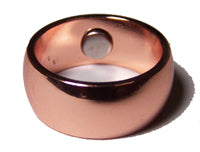 PURE HEAVY COPPER WEDDING BAND MAGNETIC RING ( sold by the piece )