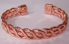 HEAVY PURE COPPER 32 gram CROSS NET CUFF MAGNETIC BRACELET ( sold by the piece )