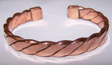 HEAVY PURE COPPER 50 gram ZIG ZAG CUFF BRACELET ( sold by the piece )