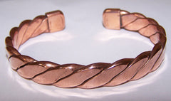 HEAVY PURE COPPER 50 gram ZIG ZAG CUFF BRACELET ( sold by the piece )