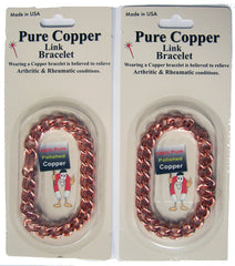 OPEN LINKS SOLID COPPER HEAVY MENS LINK BRACELET (sold by the piece )
