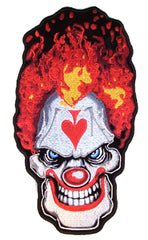 JUMBO CRAZY ACE CLOWN PATCH 10 INCH (Sold by the piece)