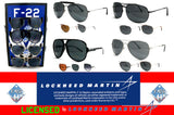 F22-LOCKHEED MARTIN PILOT AVAITOR SUNGLASSE ( sold by the dozen )