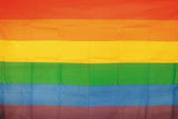 STANDARD RAINBOW GAY PRIDE  3 X 5 FLAG - (sold by the piece)
