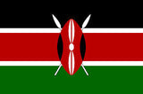 KENYA 3' X 5' FLAG (Sold by the piece)