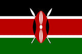 KENYA 3' X 5' FLAG (Sold by the piece)