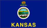 KANSAS 3' X 5' FLAG (Sold by the piece)