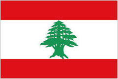LEBANON COUNTRY 3' X 5' FLAG (Sold by the piece) *- CLOSEOUT NOW $ 2.50 EA