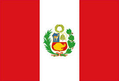 PERU COUNTRY 3' X 5' FLAG (Sold by the piece)