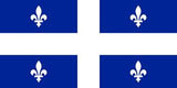 QUEBEC PROVINCE 3' X 5' FLAG (Sold by the piece) - CLOSEOUT $ 2.50 EA