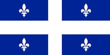 QUEBEC PROVINCE 3' X 5' FLAG (Sold by the piece) - CLOSEOUT $ 2.50 EA