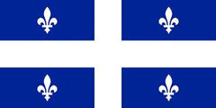 QUEBEC PROVINCE 3' X 5' FLAG (Sold by the piece) - CLOSEOUT $ 2.50 EA