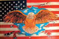 AMERICAN EAGLE BREAKING THROUGH 3' X 5' FLAG (Sold by the piece)