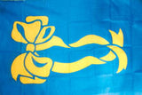 BLUE YELLOW RIBBON 3' X 5' FLAG (Sold by the piece)
